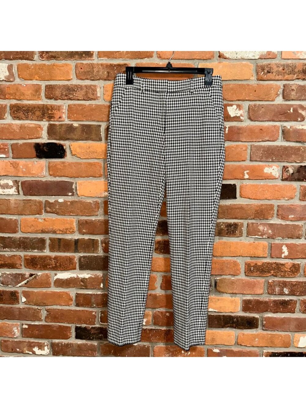 White House Black Market Houndstooth Slim Ankle Pants Size 2 Long